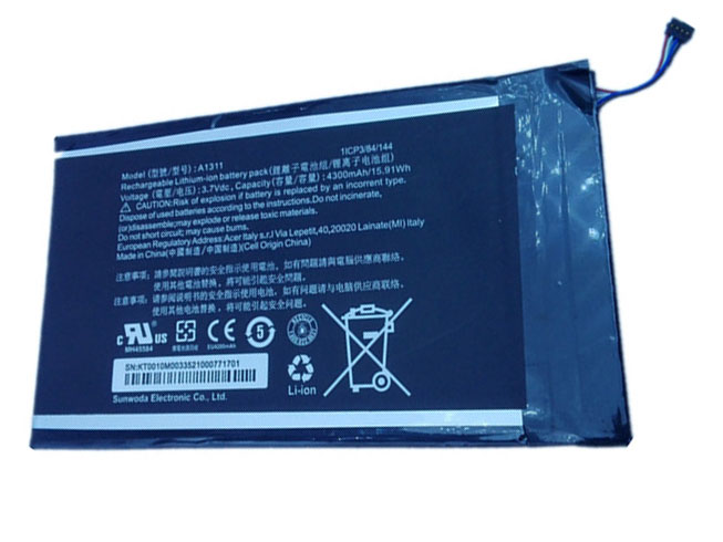 Batería para ACER Iconia-Tab-B1-720-Tablet-Battery-(1ICP4-58-acer-A1311